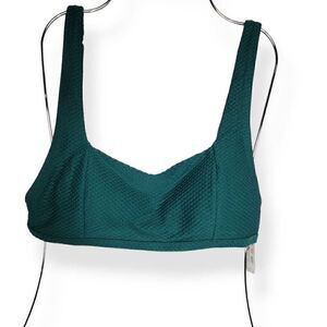 Shade & Shore Green Bikini Top Large 12-14